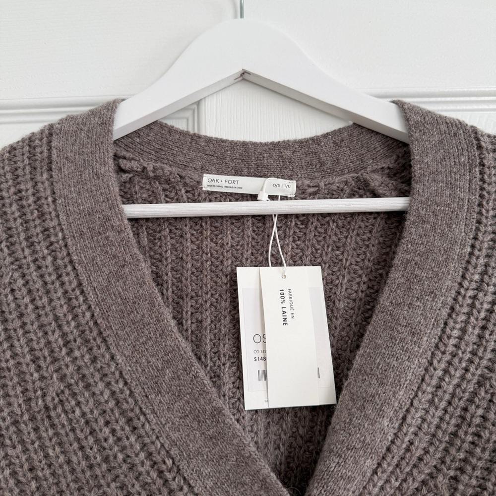 Oak + fort wool cardigan one size - Picture 2 of 4